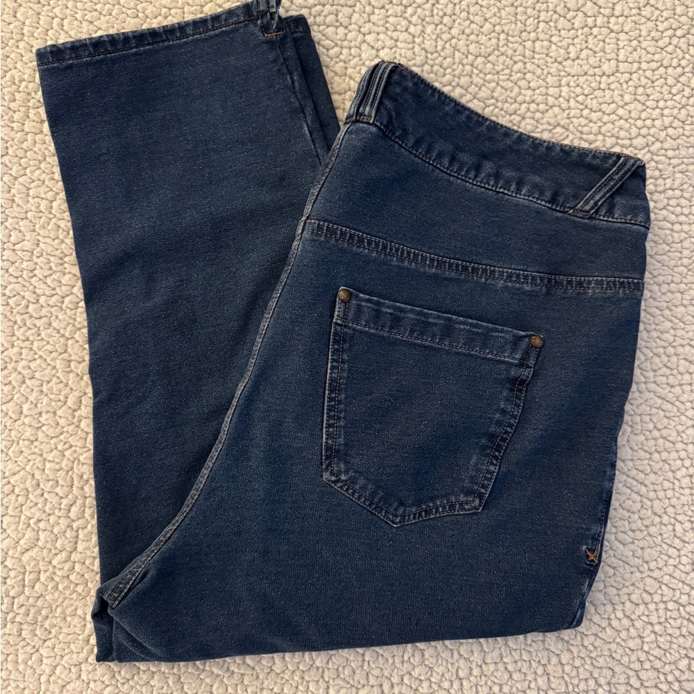 Lane Bryant Navy Cropped Jeans